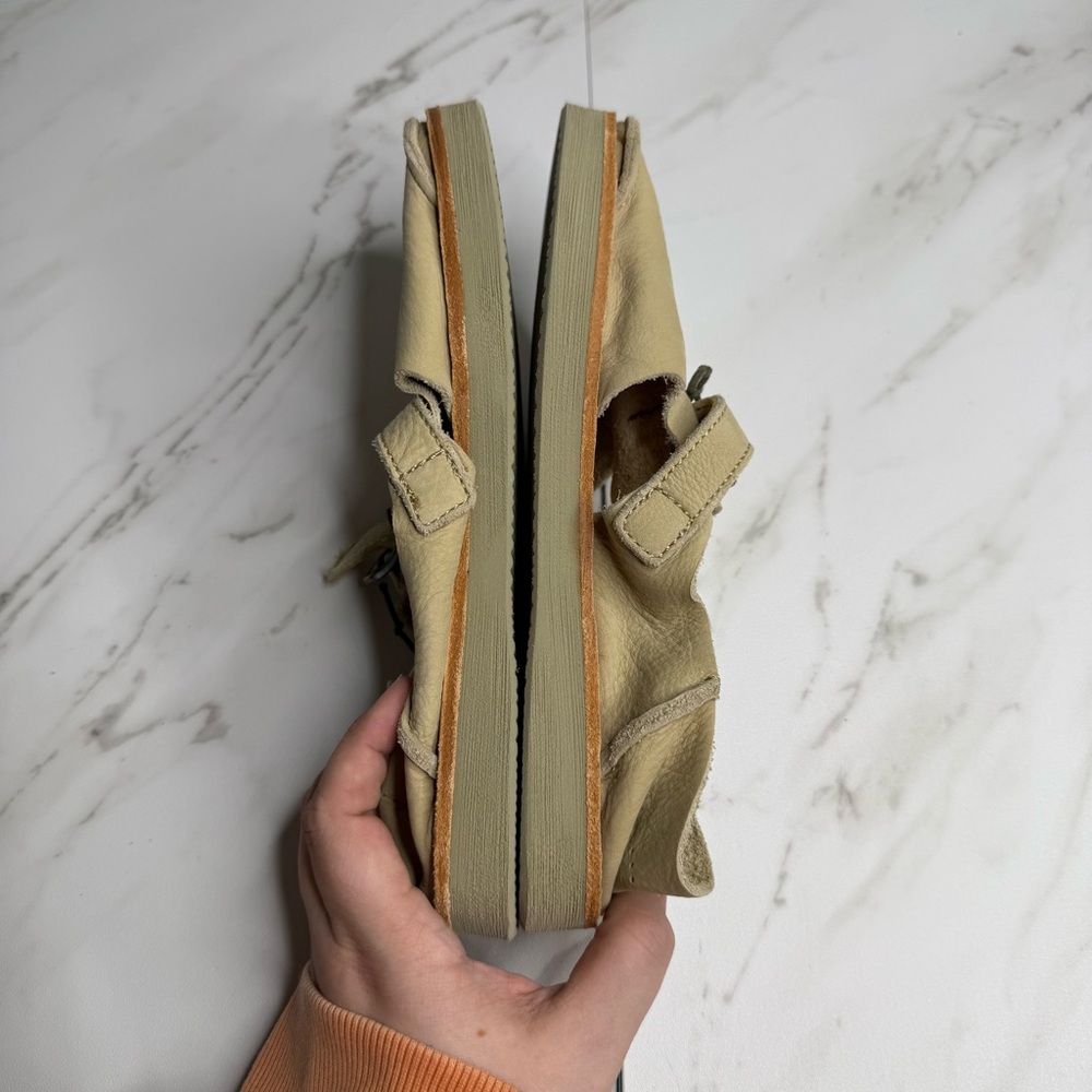 Satorisan Benirras Premium Leather Slip On Suede Tan Neutral Minimalist Natural - Picture 8 of 9